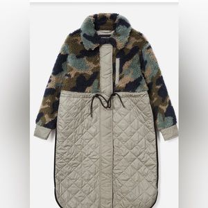 Everlane Quilted Teddy Camo Coat